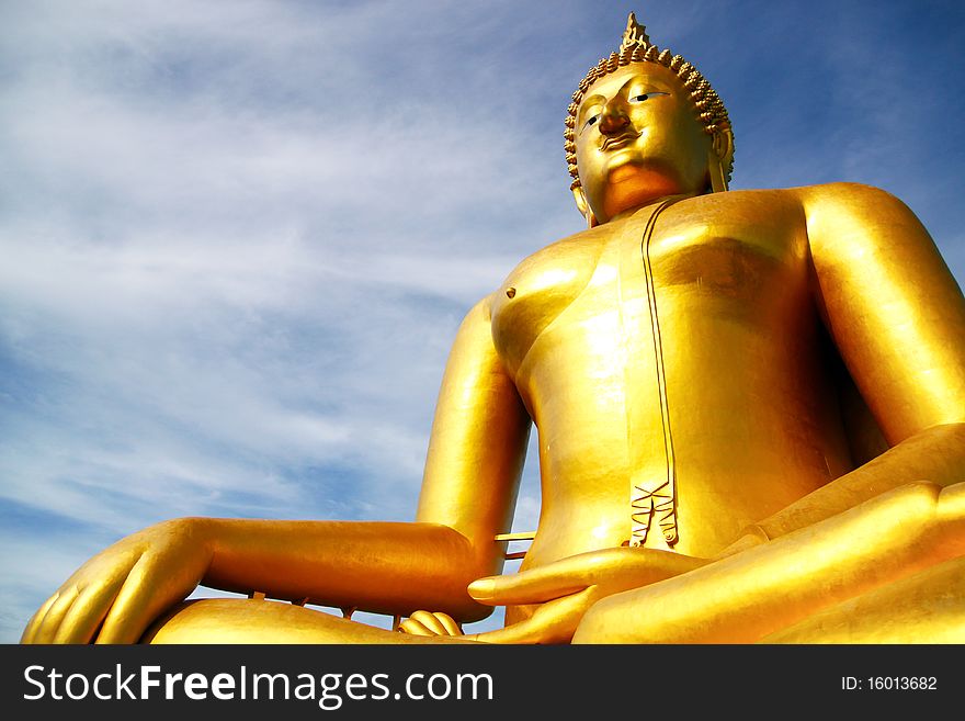 Buddha statue in thai temple