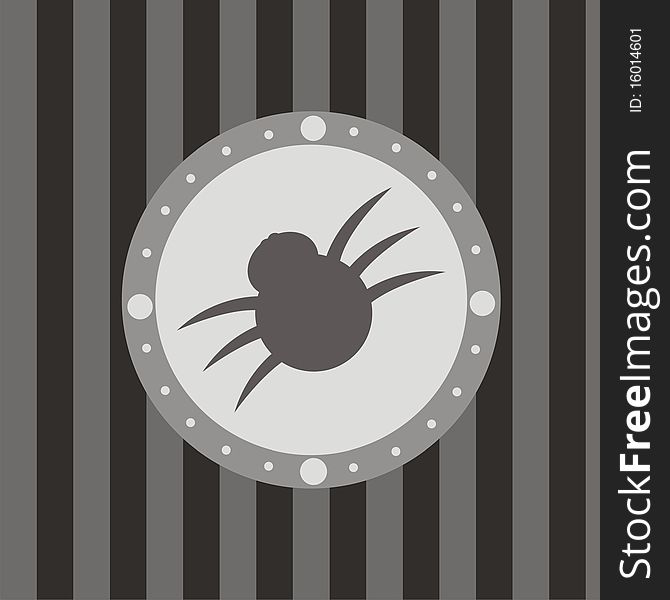 Cute spider background for halloween