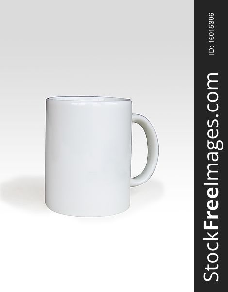 Cup on a white background. Cup on a white background