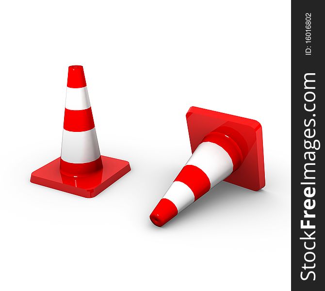 3d traffic cones