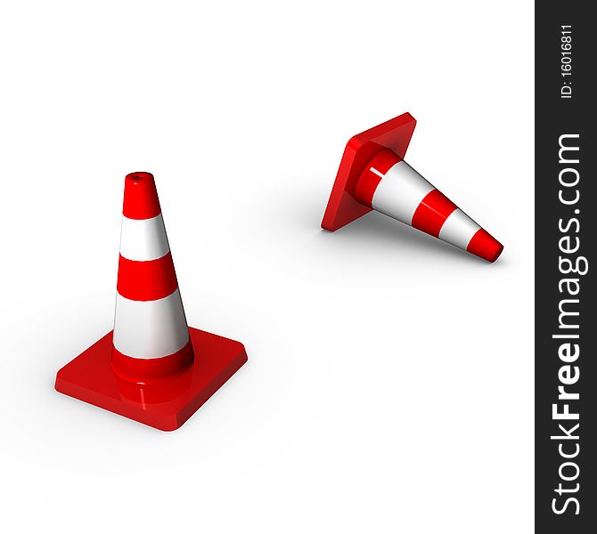 3d traffic cones