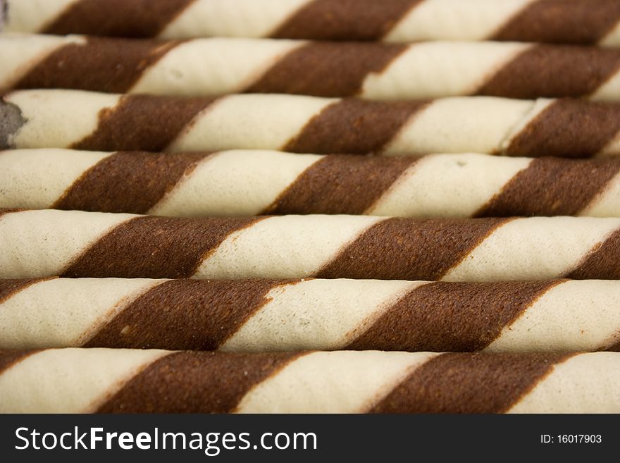 Roll bread on white background