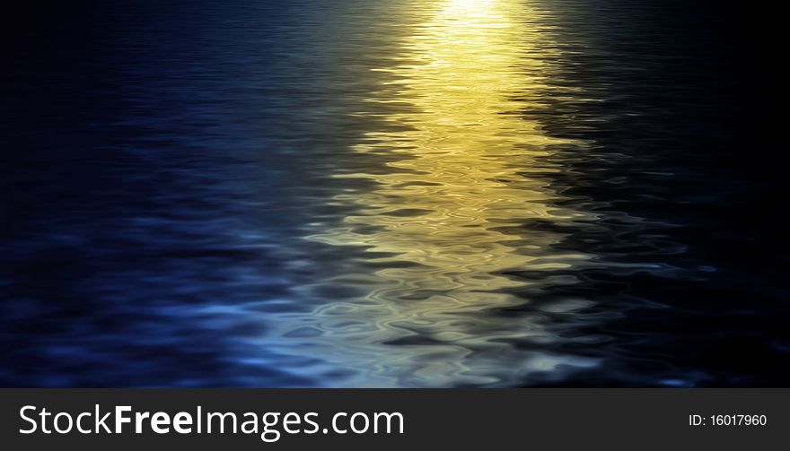 Twilight on the sea