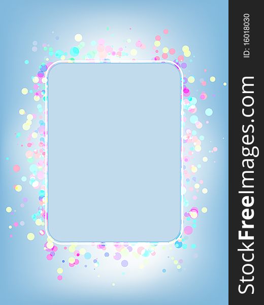 Vector colorful frame. EPS 8 file included