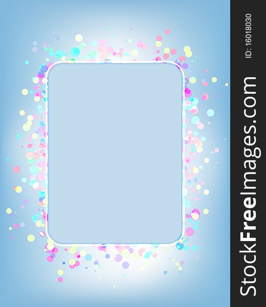 Vector colorful frame