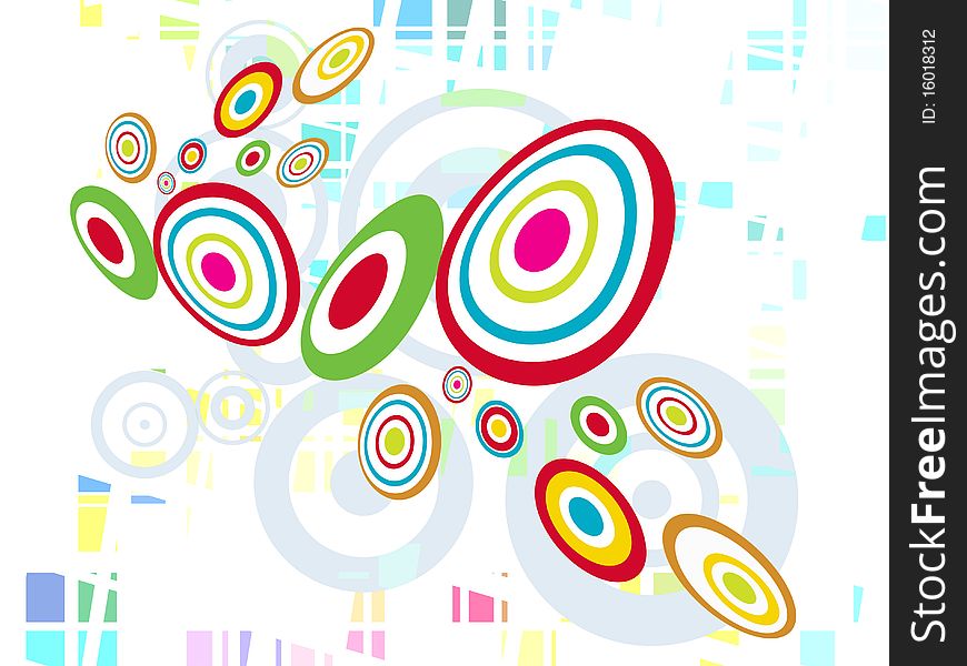 Abstract Vector Background on white