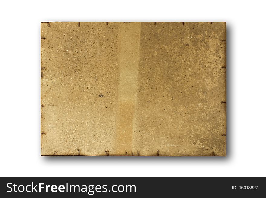 Old dirty stained blank torn paper isolated on a white background. Old dirty stained blank torn paper isolated on a white background.