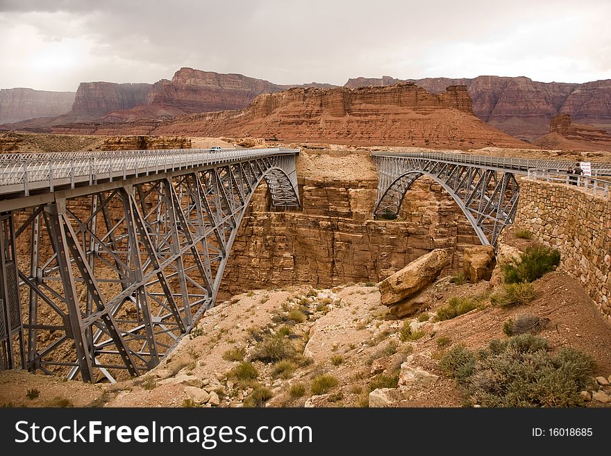 Old And New Navajo Bridge