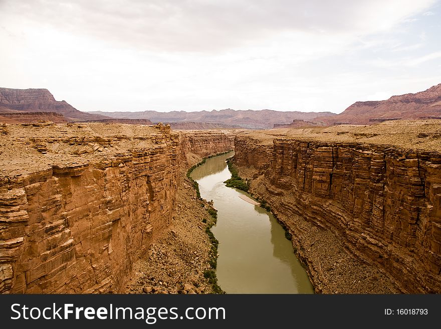 Mable Canyon With River Colorado