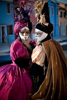 Venetian Carnival Masks Stock Photo