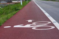 Bicycle Lane Stock Images