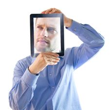Astonished Salesman. Stock Images Astonished Salesman. Stock Images