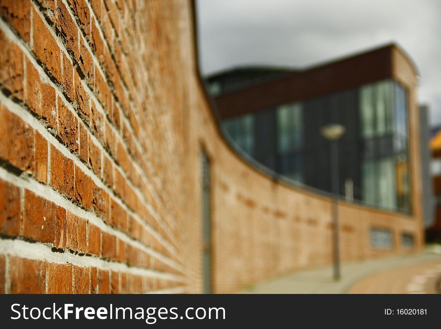 Wall made from bricks