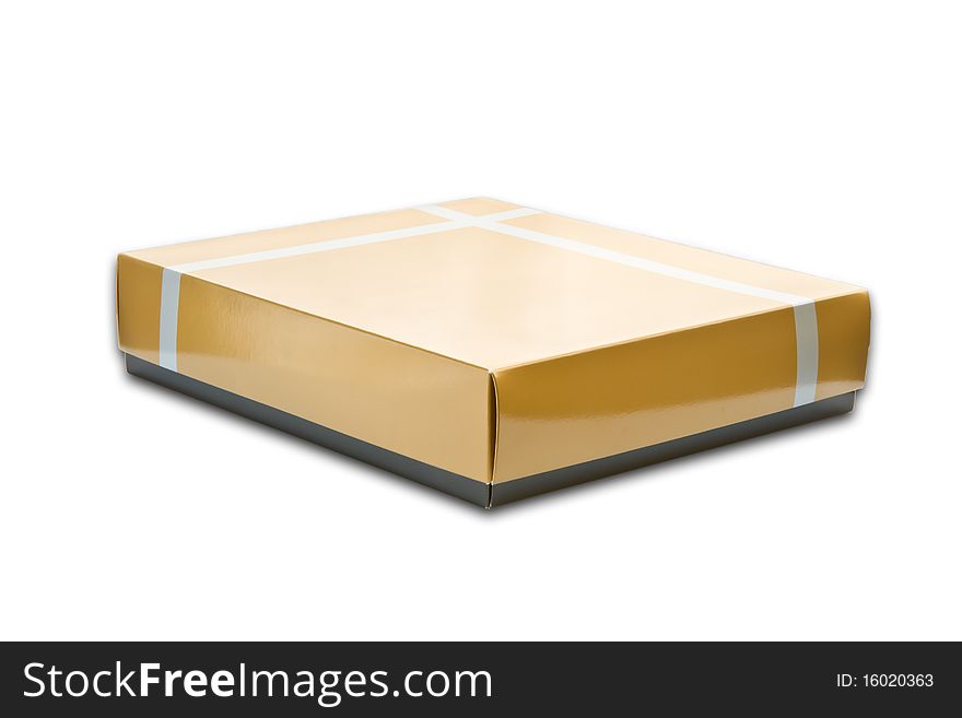 Brown Box on White Isolated background. Brown Box on White Isolated background