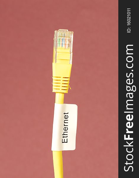 Close up of Ethernet Cable