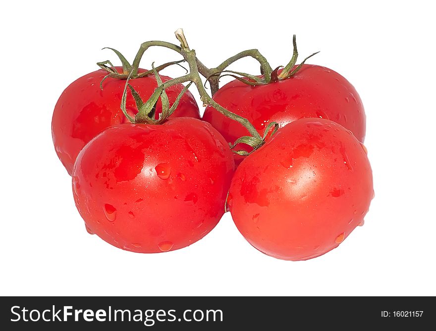 Red fresh tomatoes for salad