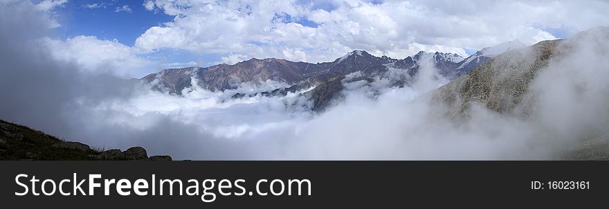 Big Almaty Lake and Skies