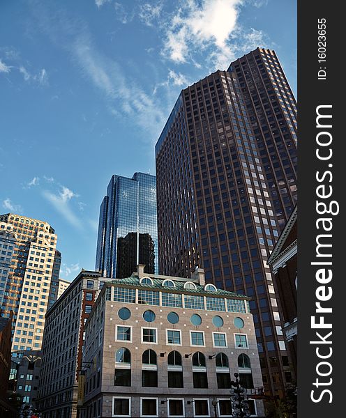 View of office building in Boston. View of office building in Boston