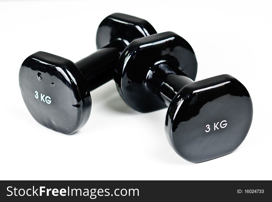 Two Exercising Weights