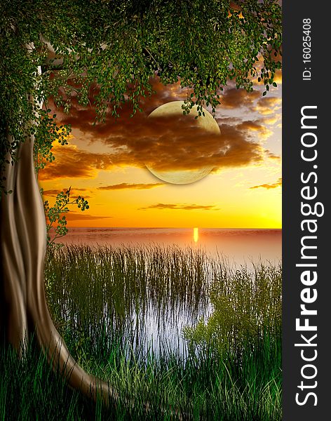 Fantasy background which can be used in Digital art & photo-manipulation. Fantasy background which can be used in Digital art & photo-manipulation.