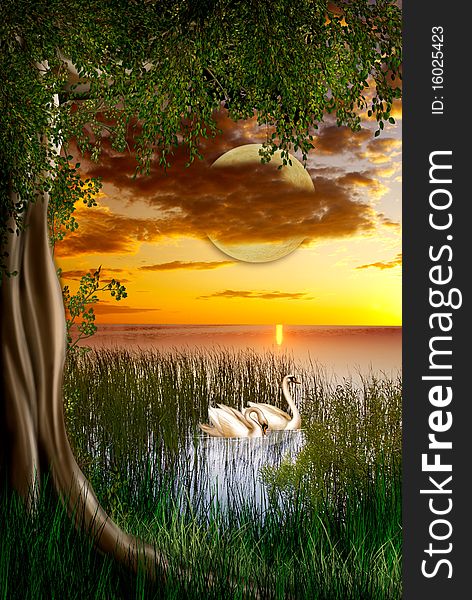 Fantasy background which can be used in Digital art. Fantasy background which can be used in Digital art.