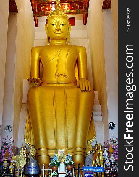 Luang Pho To Wat Pa at Lelai. Suphan Buri province Thailand. Luang Pho To Wat Pa at Lelai. Suphan Buri province Thailand