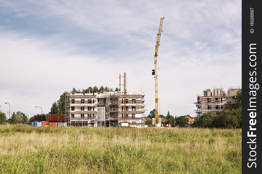 Concrete Highrise Construction Site outdoor. Concrete Highrise Construction Site outdoor