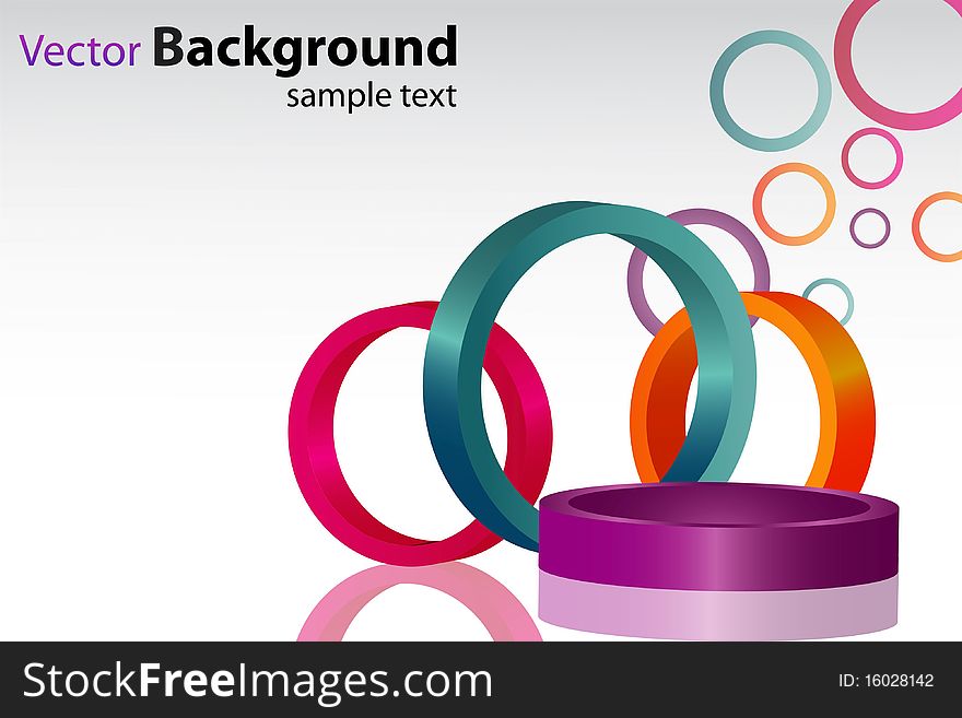 Illustration of colorful  background with colorful circles. Illustration of colorful  background with colorful circles
