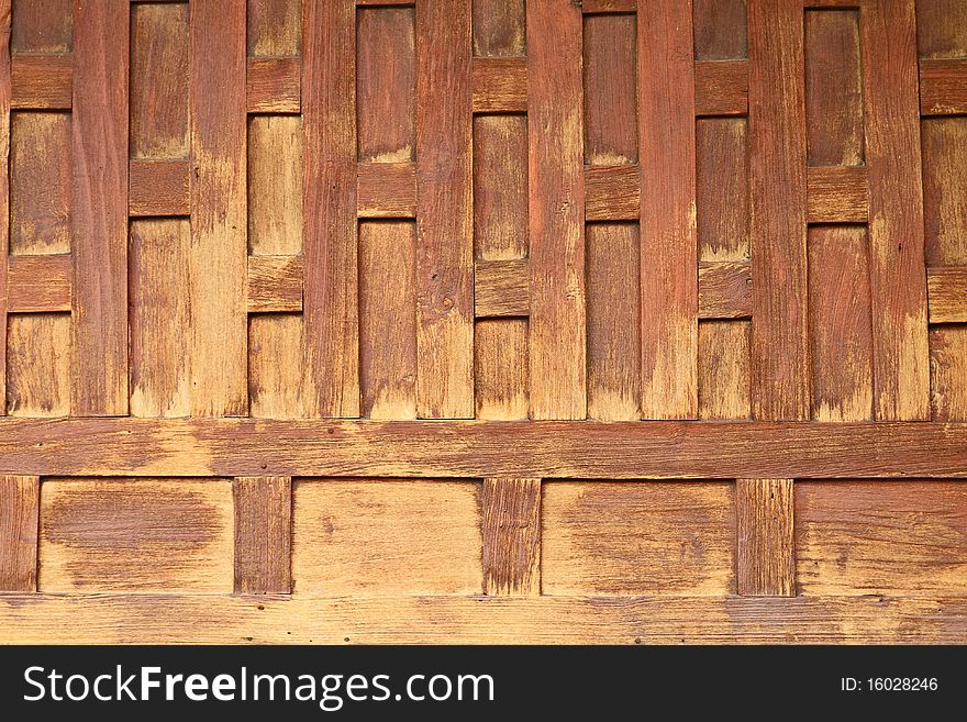 Wood texture of thai old house