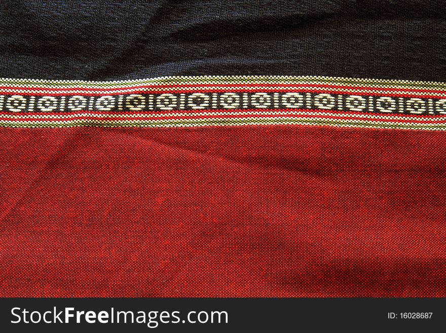 Thai folk textile made by handwork