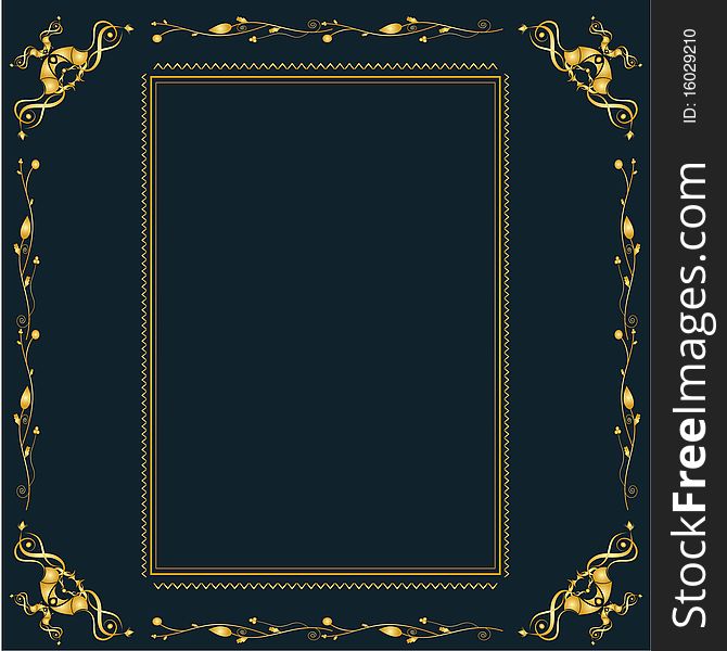 Vintage frame background with place for your text