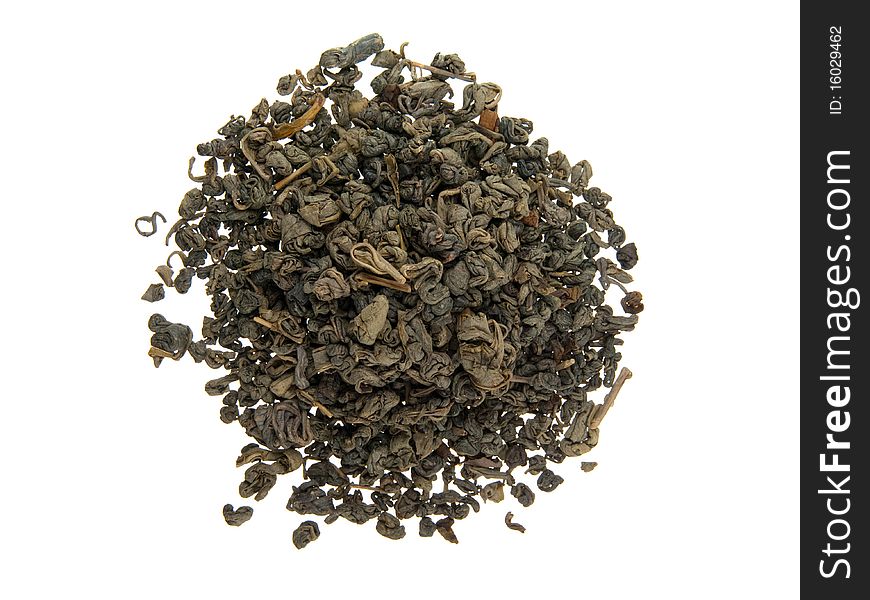 Heap of aromatic green tea