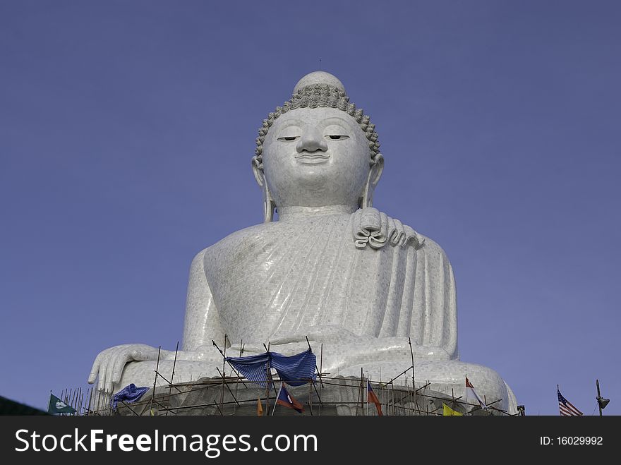 The Giant Big Marble Buddha at Phuket, Thailand