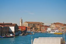 Great Channel Of Murano Island, Italy Stock Photography Great Channel Of Murano Island, Italy Stock Photography