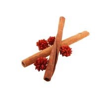 Pair Of Cinnamon Sticks Royalty Free Stock Photo Pair Of Cinnamon Sticks Royalty Free Stock Photo