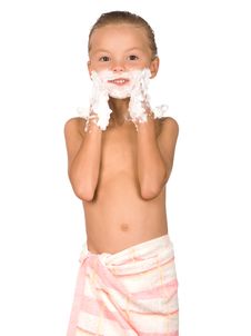 Boy Shaving Royalty Free Stock Photos