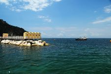 Yellow Bath Houses Royalty Free Stock Images Yellow Bath Houses Royalty Free Stock Images