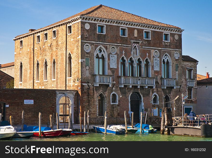 Mula Palace At Murano Island, Italy