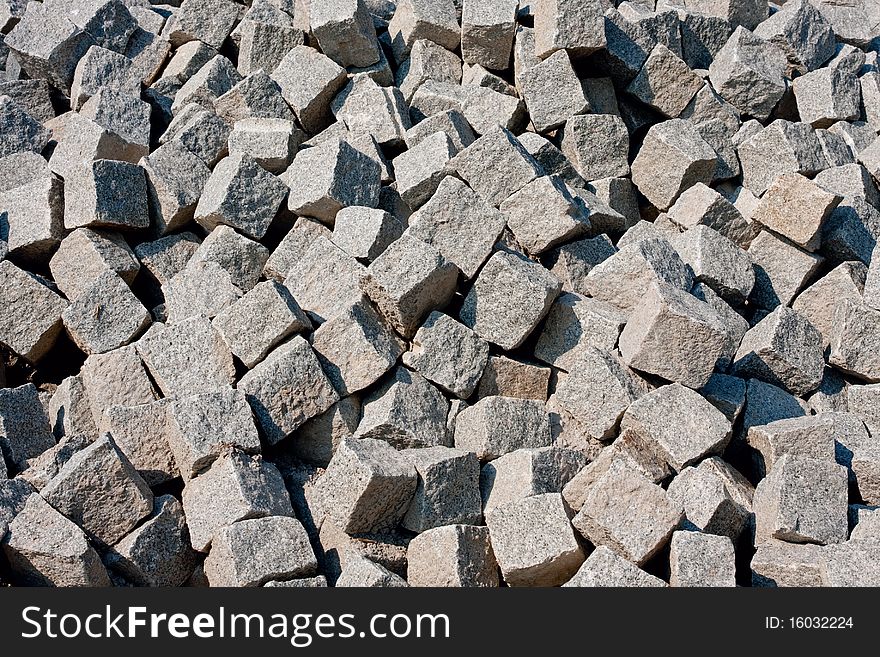 Pile Of Street Pavers