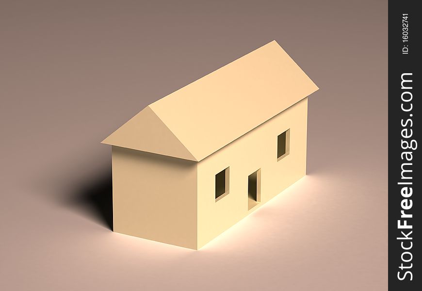 Render of simple model of white house
