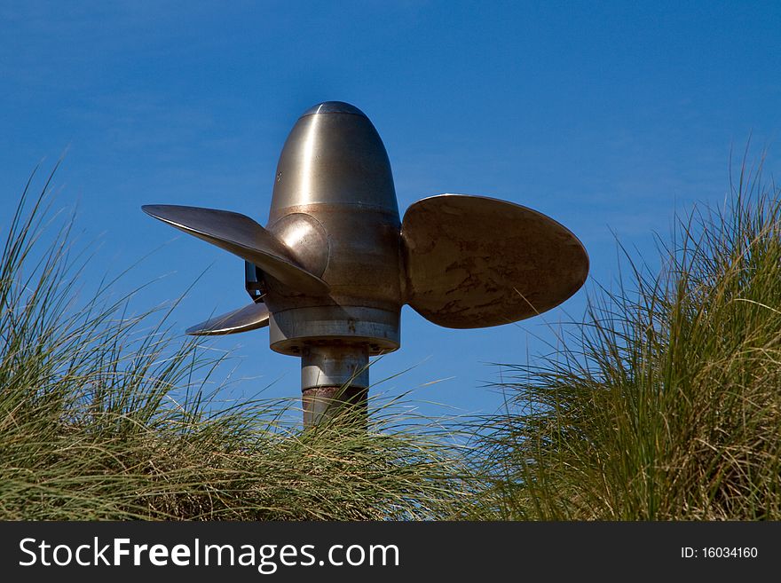 Marine propeller in the nature
