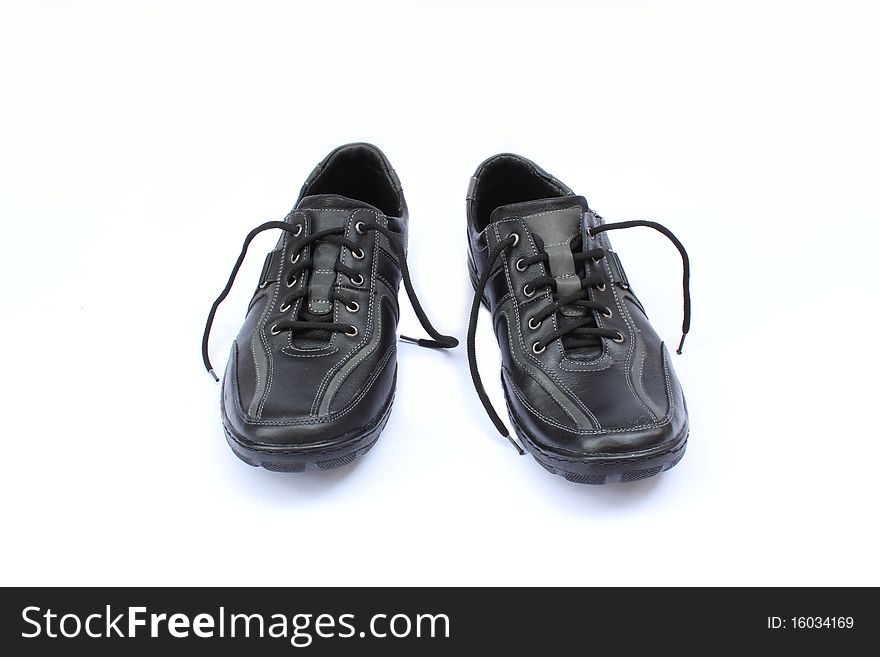 leather shoes isolation
