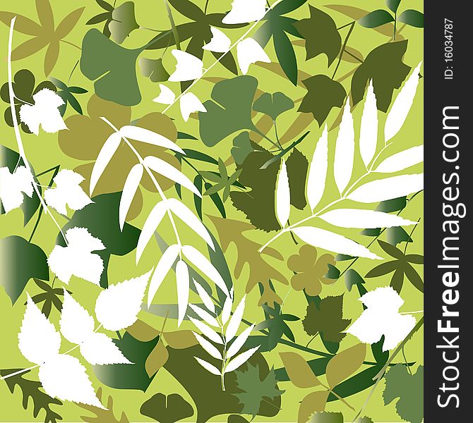 Abstrat leaf background illustration vector