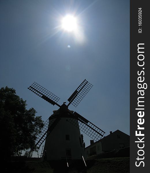 Historical windmill - classical architecture from central Europe