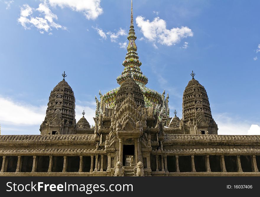 The format of temple city in Wat Phra Kaew. , Bangkok ,