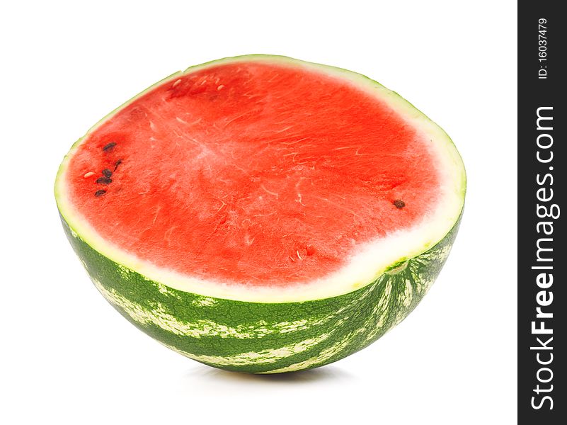 Half of watermelon isolated on white background