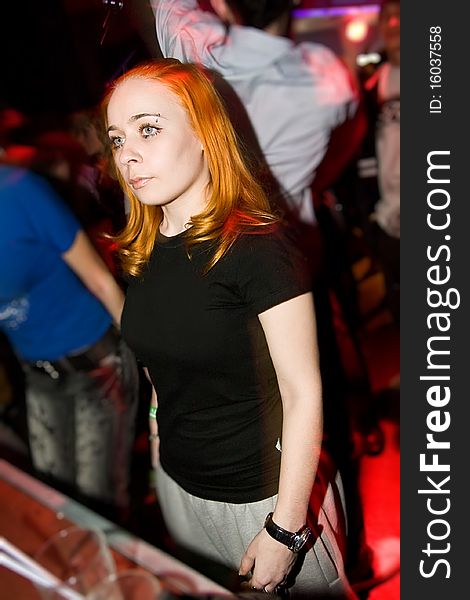 Young Girl In The Nightclub
