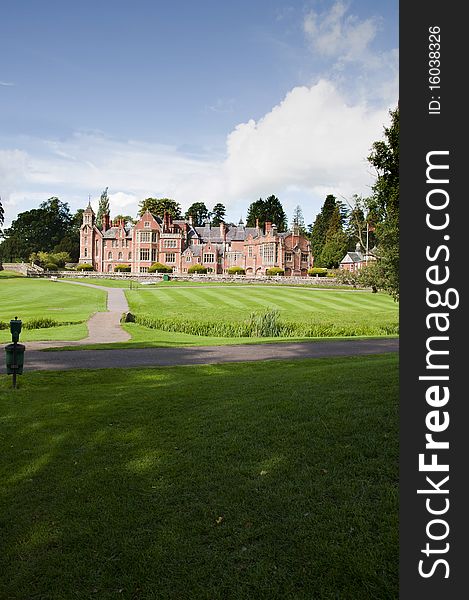 Country golf club with stately setting. Country golf club with stately setting