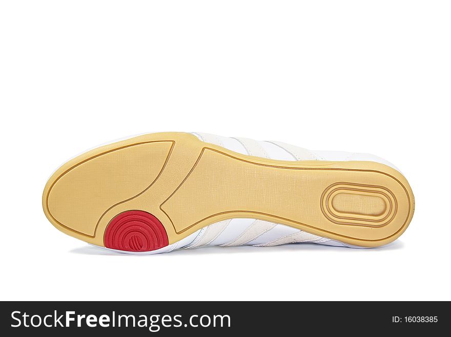 Isolated sole on a white background