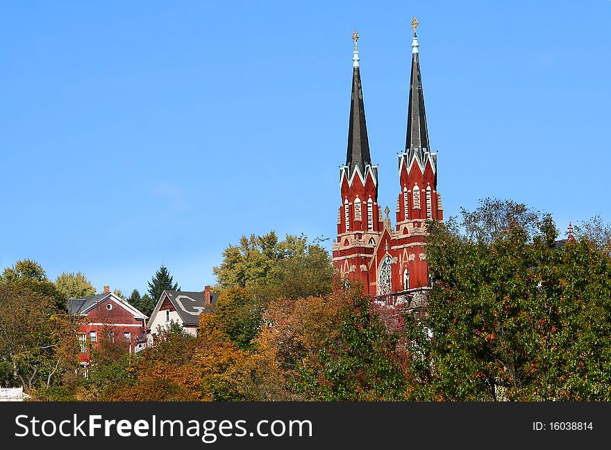 Historic church complex in Oil City Pennsylvania